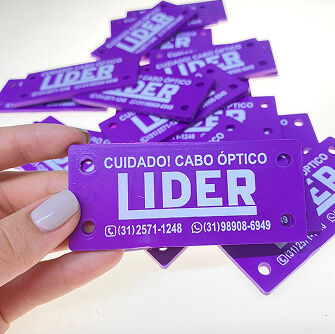 Cartão com informações do cliente
