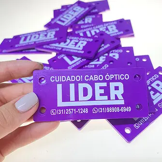 Cartão com informações do cliente